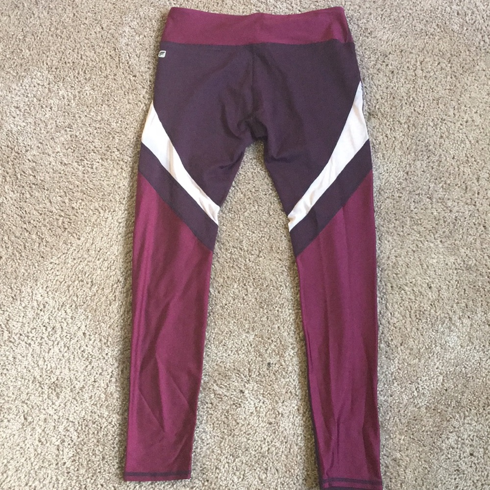Purple, magenta workout leggings